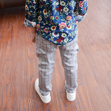 V-TREE plaid trousers