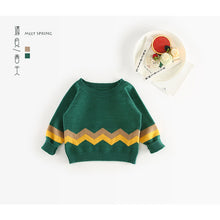 zag knit pullover