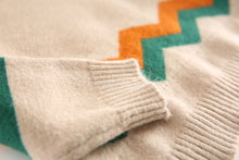 zag knit pullover